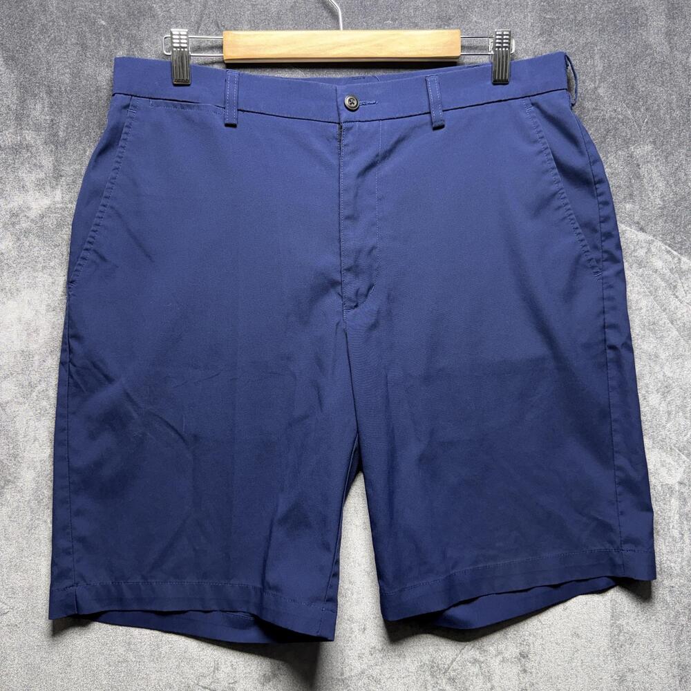 Champions Tour Shorts Mens 40 Blue Regular Fit Chino 10 Inseam Golf